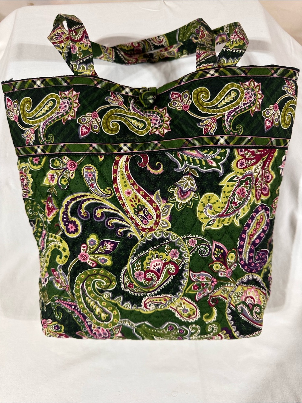 Vera Bradley Quilted Paisley Tote Bag - Green